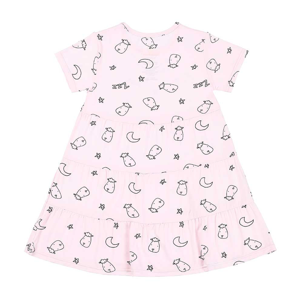 Baabaasheepz Tiered Dress Sweet Dreams Baa Baa / Dress Anak