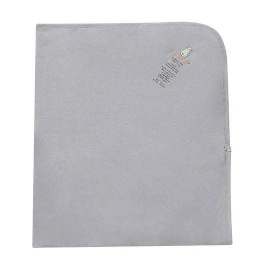 Baabaasheepz Double Layer Blanket Cute Big Star & Head Grey