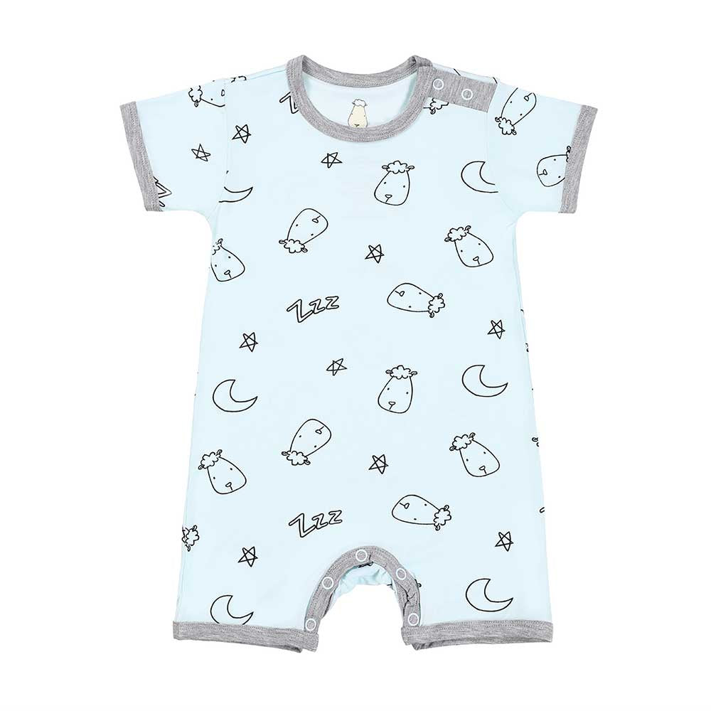 Baabaasheepz Romper Short Sleeve Sweet Dreams Baa Baa / Romper Pendek