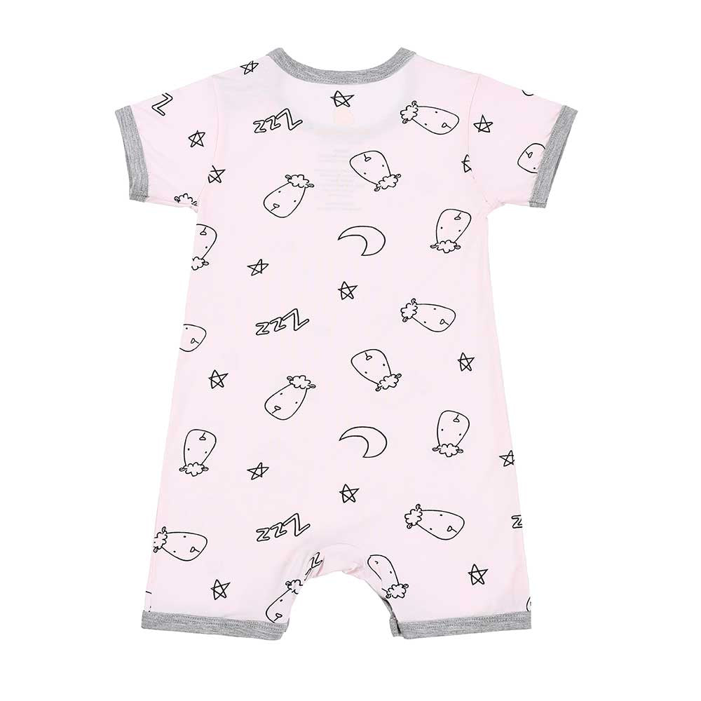 Baabaasheepz Romper Short Sleeve Sweet Dreams Baa Baa / Romper Pendek