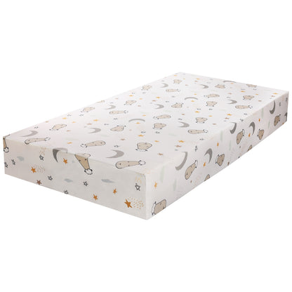 Baabaasheepz Mattress Sheet Goodnight Baa Baa White (60 x 120 cm / 70 x 140 cm)