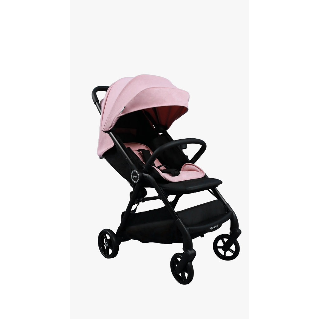 Hybrid Premium Gravity I Pink Blossom Black Chassic (Free Bag Stroller + Cup Holder ) / Stroller Anak