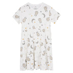 Baabaasheepz  Women Dress Goodnight Baa Baa White