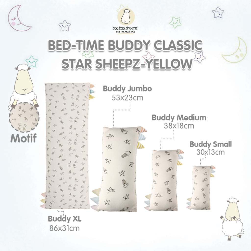 Baabaasheepz Bedtime Buddy Small Star & Sheepz with Color & Stripe tag (S/M/L/XL)