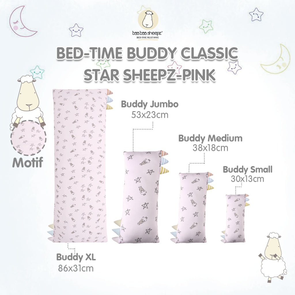Baabaasheepz Bedtime Buddy Small Star & Sheepz with Color & Stripe tag (S/M/L/XL)