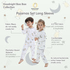 Baabaasheepz Pyjamas Set Goodnight Baa Baa White + Goodnight Baa Baa White