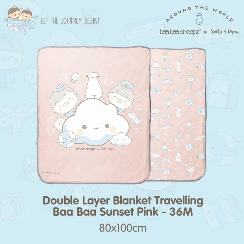 Baabaasheepz X Sallyandpiper Double Layer Blanket Traveling 36M