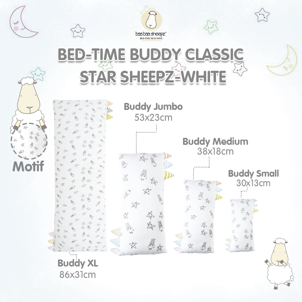 Baabaasheepz Bedtime Buddy Small Star & Sheepz with Color & Stripe tag (S/M/L/XL)