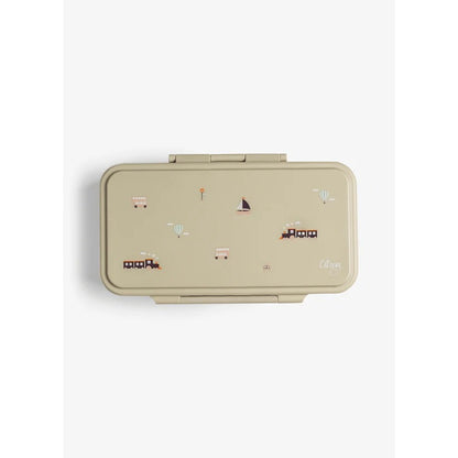 Citron Rectangle Lunchbox - Vehicles
