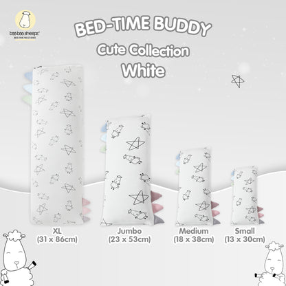 Baabaasheepz Bedtime Buddy Cute Big Star & Sheepz White (S/M/L/XL) / Bantal Anak /Bantal Bayi