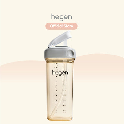 Hegen PCTO™ 330ml/11oz Straw Cup PPSU (Blue/Pink/Grey/Purple) available in 4 colours / Hegen Botol Minum Sedotan