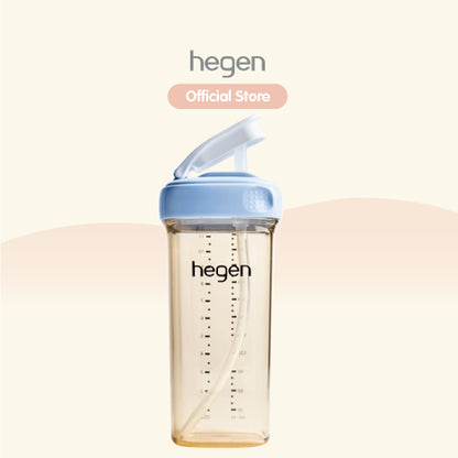 Hegen PCTO™ 330ml/11oz Straw Cup PPSU (Blue/Pink/Grey/Purple) available in 4 colours / Hegen Botol Minum Sedotan