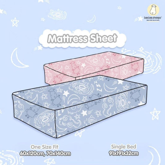 Baabaasheepz Mattress Sheet Baa Baa in the Universe / Sprei Kasur
