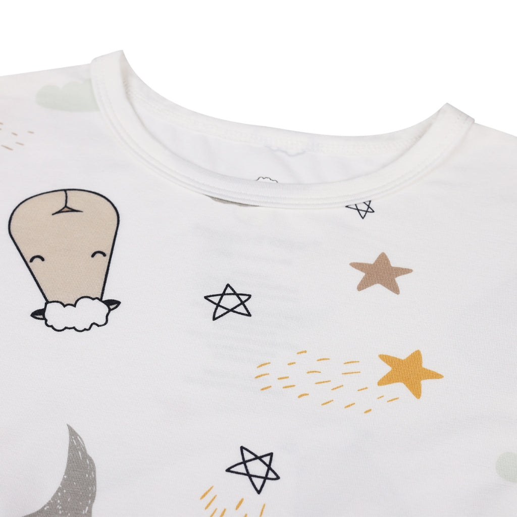 Baabaasheepz  Women Dress Goodnight Baa Baa White