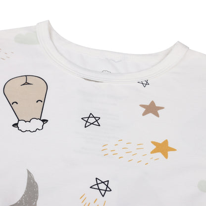 Baabaasheepz  Women Dress Goodnight Baa Baa White