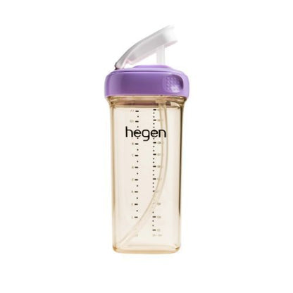 Hegen PCTO™ 330ml/11oz Straw Cup PPSU (Blue/Pink/Grey/Purple) available in 4 colours / Hegen Botol Minum Sedotan