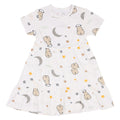 Baabaasheepz Tiered Dress Goodnight Baa Baa White