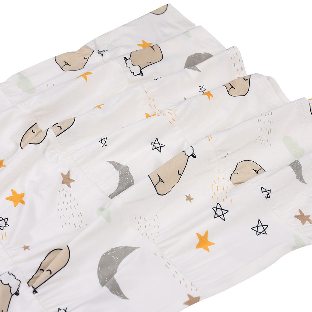 Baabaasheepz Tiered Dress Goodnight Baa Baa White