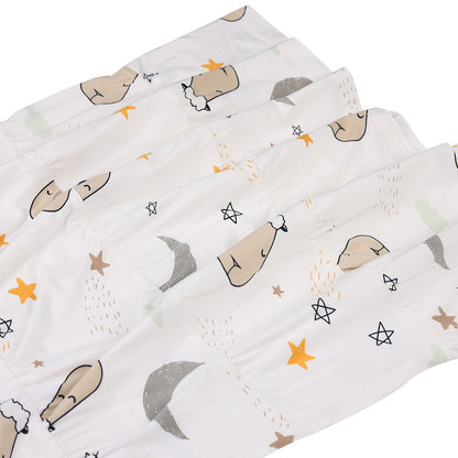 Baabaasheepz Tiered Dress Goodnight Baa Baa White