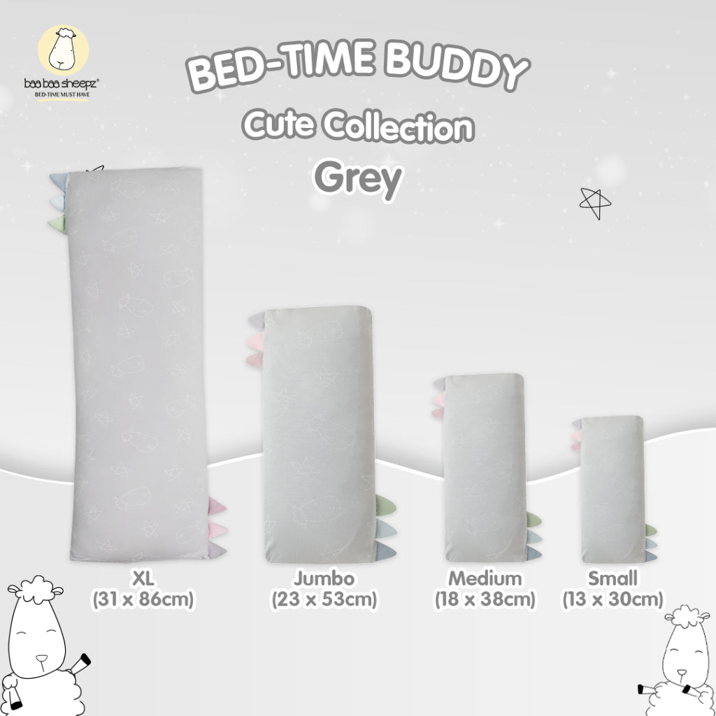 BedTime Buddy Cute Big Star & Head Grey Baa Baa Sheepz / Bantal Baa Baa Sheepz