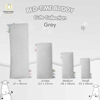 BedTime Buddy Cute Big Star & Head Grey Baa Baa Sheepz / Bantal Baa Baa Sheepz