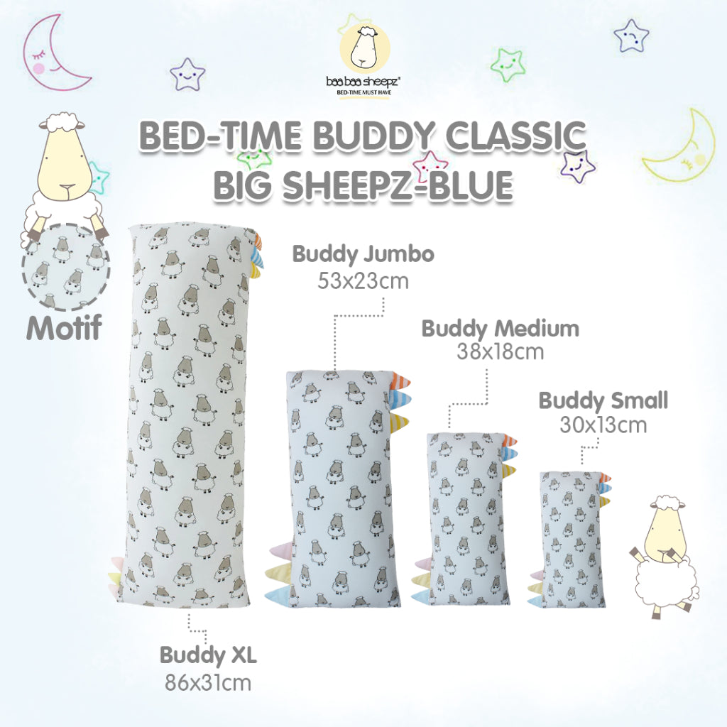 Baabaasheepz Bedtime Buddy Big Sheepz with Color & Stripe tag (S/M/L/XL)