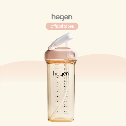 Hegen PCTO™ 330ml/11oz Straw Cup PPSU (Blue/Pink/Grey/Purple) available in 4 colours / Hegen Botol Minum Sedotan
