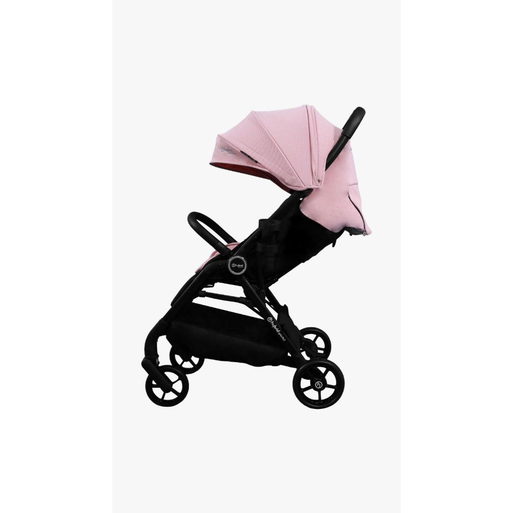 Hybrid Premium Gravity I Pink Blossom Black Chassic (Free Bag Stroller + Cup Holder ) / Stroller Anak