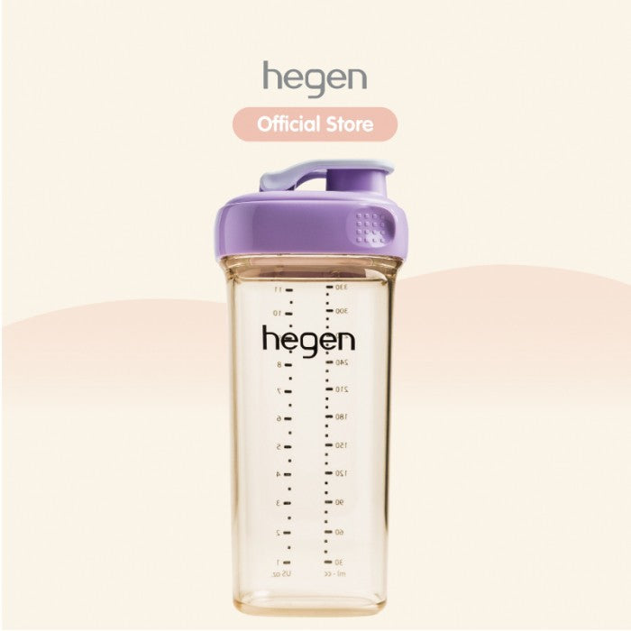 Hegen PCTO™ 330ml/11oz Drinking Bottle PPSU Pink/Grey/Purple/Blue/Auburn available in 5 colours (24 months and above)