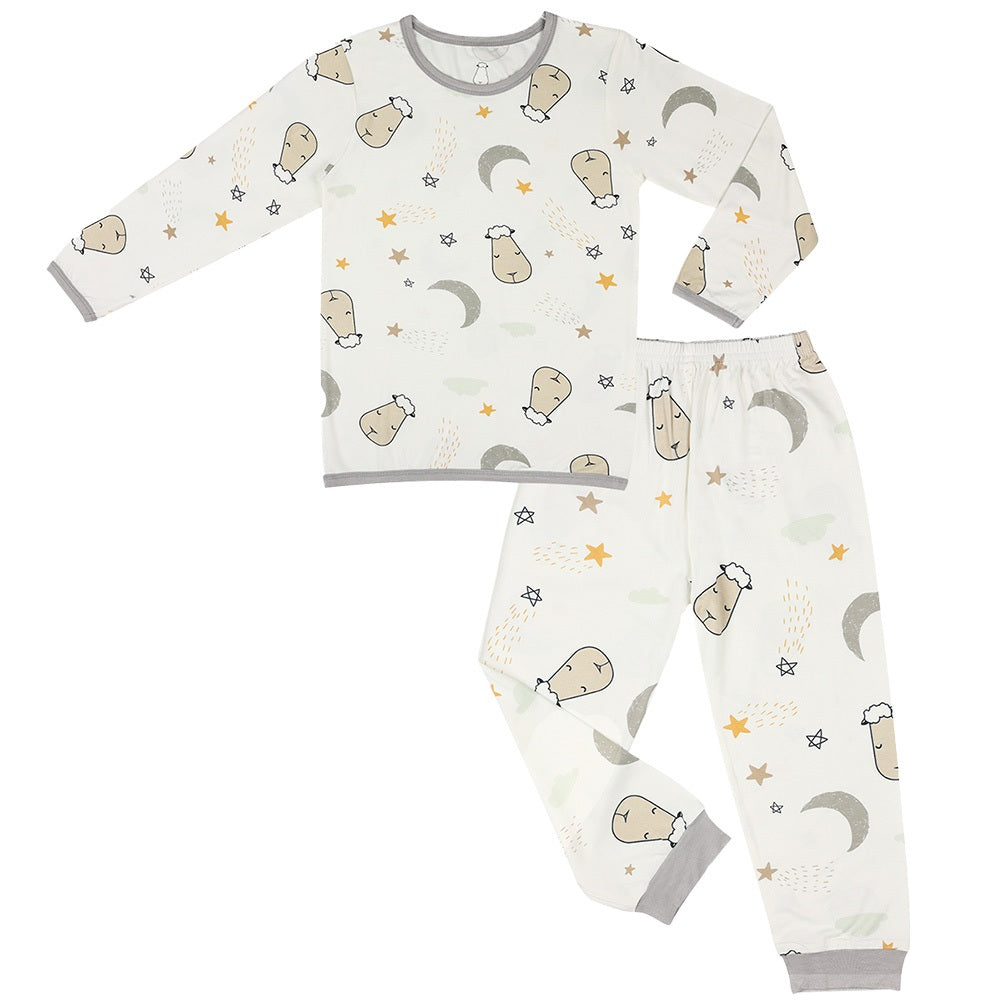 Baabaasheepz Pyjamas Set Goodnight Baa Baa White + Goodnight Baa Baa White