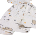 Baabaasheepz Tiered Dress Goodnight Baa Baa White