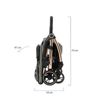 Kikkaboo Pushchair Autofolding Eden Black