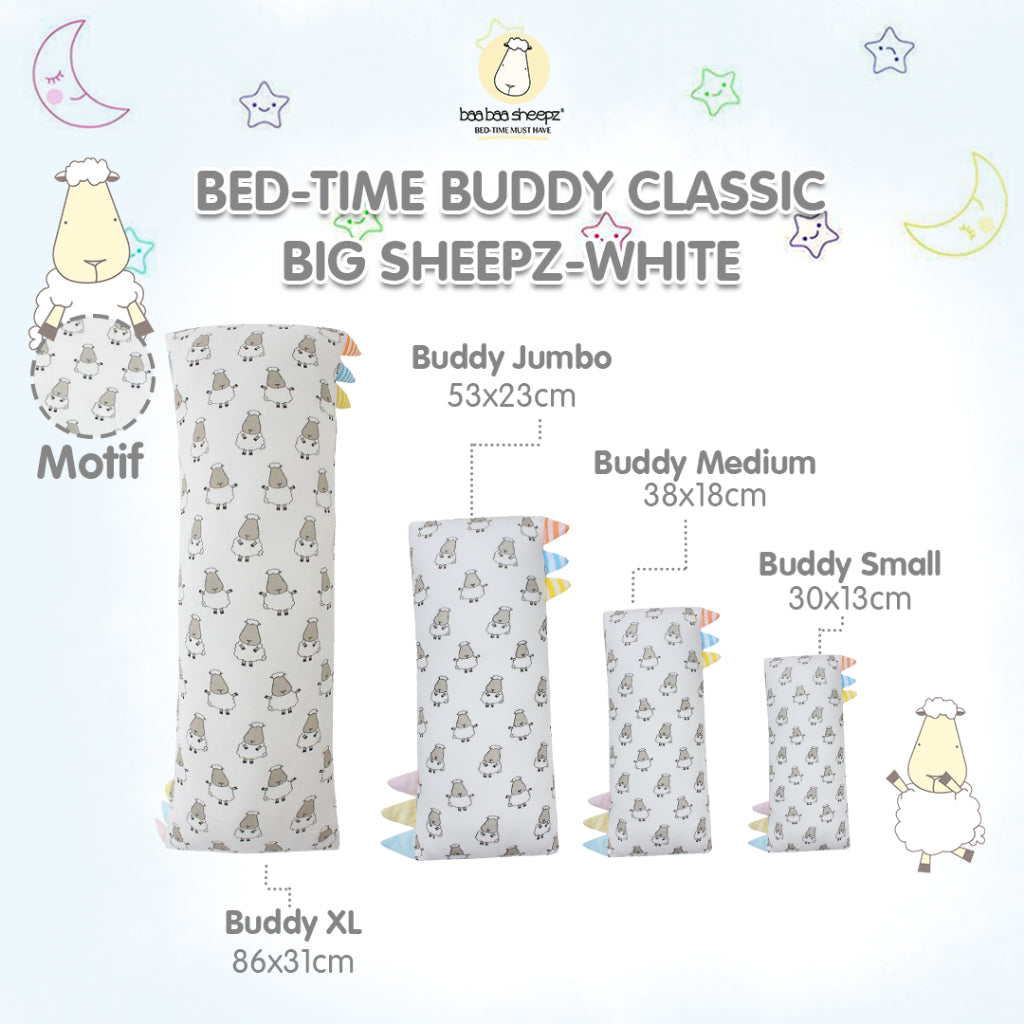 Baabaasheepz Bedtime Buddy Big Sheepz with Color & Stripe tag (S/M/L/XL)