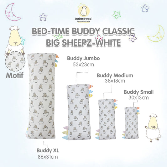 Baabaasheepz Bedtime Buddy Big Sheepz with Color & Stripe tag (S/M/L/XL)