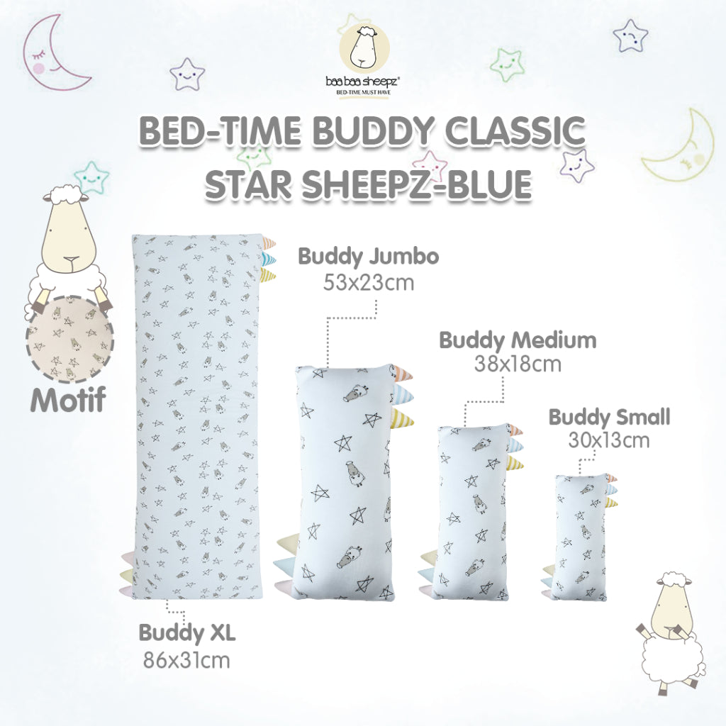 Baabaasheepz Bedtime Buddy Small Star & Sheepz with Color & Stripe tag (S/M/L/XL)