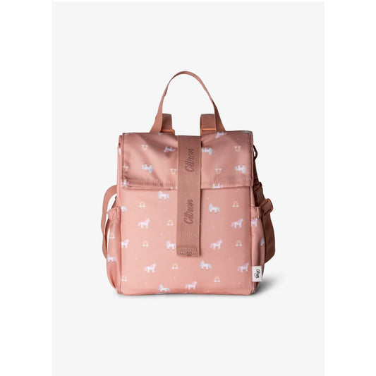 Citron Insulated Roll-up Lunch Bag - Blush pink