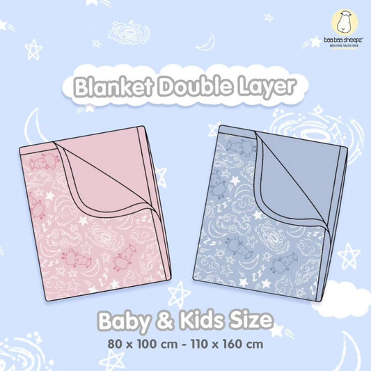 Baabaasheepz Double Layer Blanket Baa Baa in the Universe / Selimut Anak