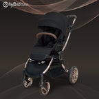 Hybrid Stroller Turn Black Anodized Chassic (Include Raincover + Cup Holder + Front Armrest)