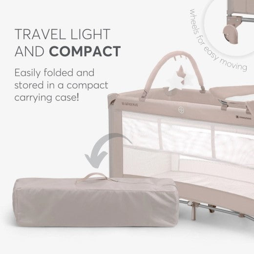 Kikkaboo Baby cot So Gifted PLUS 2 levels / Babycots Kikkaboo - BEIGE/BLUE/NAVY