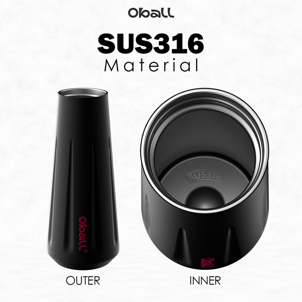 Oball Dopamine Goddess Cup Stainless Steel Vacuum Tumbler Botol Minum Perempuan dengan Keychain Bunga Lucu