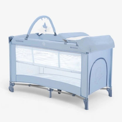 Kikkaboo Baby cot So Gifted PLUS 2 levels / Babycots Kikkaboo - BEIGE/BLUE/NAVY