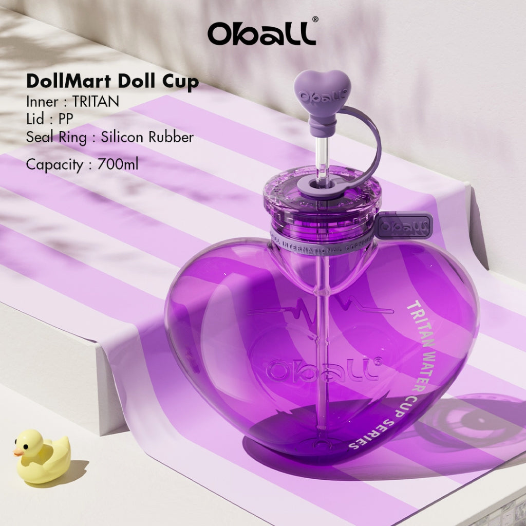 Oball Love Straw Cup 700ml Tritan Silikon Food Grade