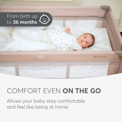 Kikkaboo Baby cot So Gifted PLUS 2 levels / Babycots Kikkaboo - BEIGE/BLUE/NAVY