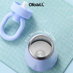 Oball Dopamine Plus 450ml Stainless Steel & Silikon Anti Tumpah Vacuum Tumblr Botol Minum Tahan Lama dan Aman dengan Isolasi 6 Jam dan Koleding 20-24 Jam