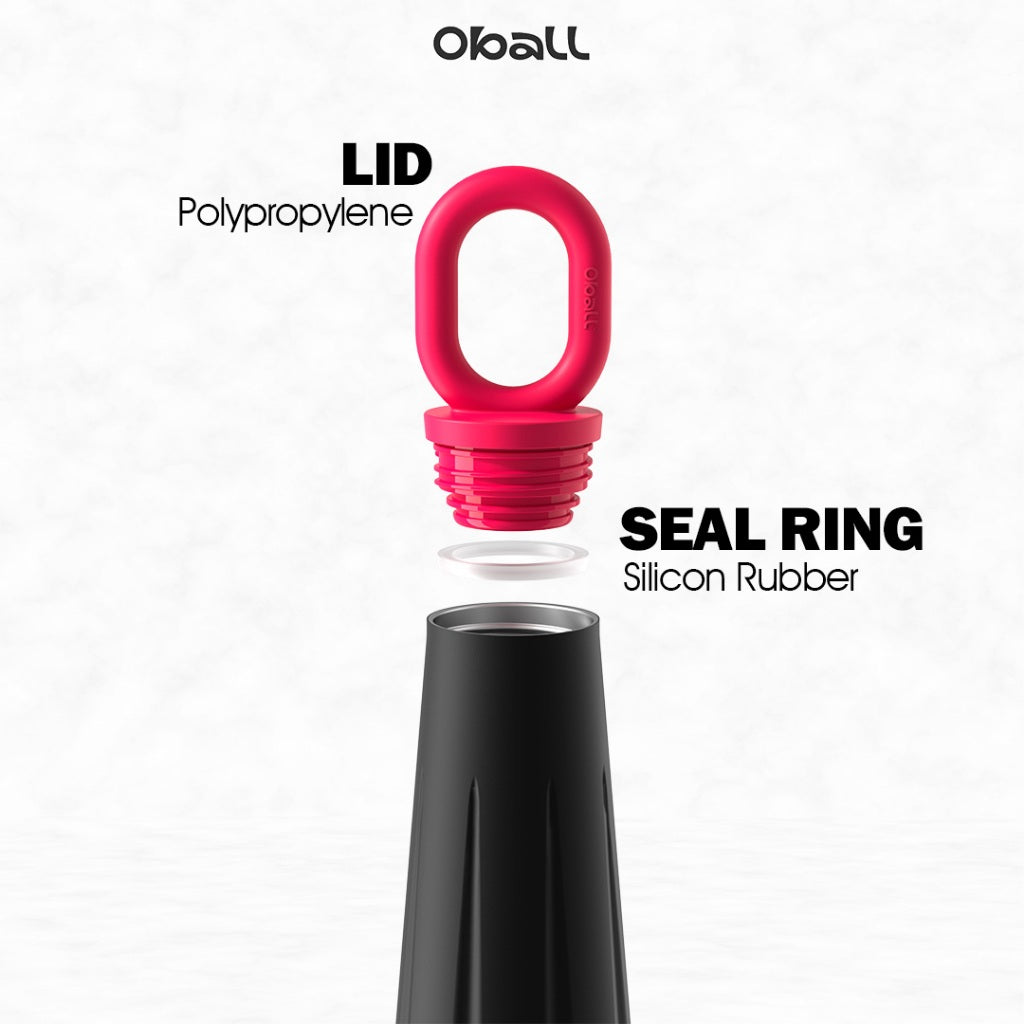Oball Dopamine Goddess Cup Stainless Steel Vacuum Tumbler Botol Minum Perempuan dengan Keychain Bunga Lucu