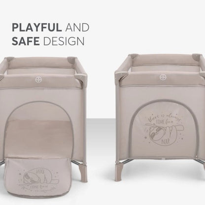 Kikkaboo Baby cot So Gifted PLUS 2 levels / Babycots Kikkaboo - BEIGE/BLUE/NAVY