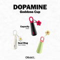 Oball Dopamine Goddess Cup Stainless Steel Vacuum Tumbler Botol Minum Perempuan dengan Keychain Bunga Lucu