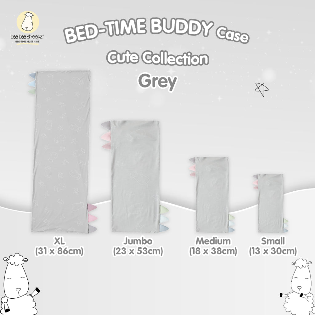 Buddy Case Cute Big Star & Head Grey Baa Baa Sheepz / Sarung Bantal