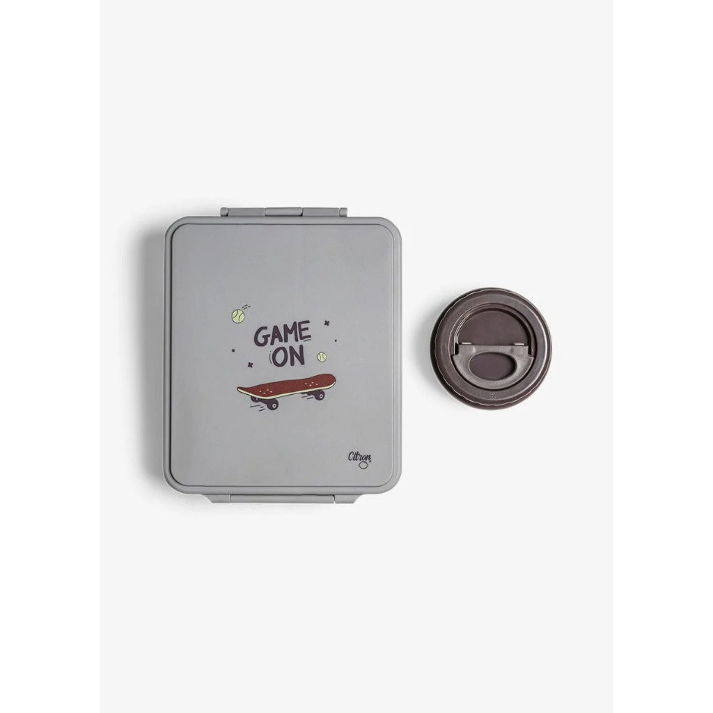 Citron Grand Lunch Box - 4 Compartments + Food Jar