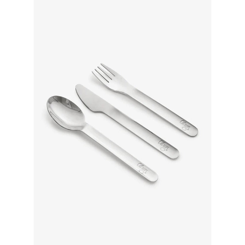 Citron Stainless Steel Cutlery with Pouch - Blush Pink
